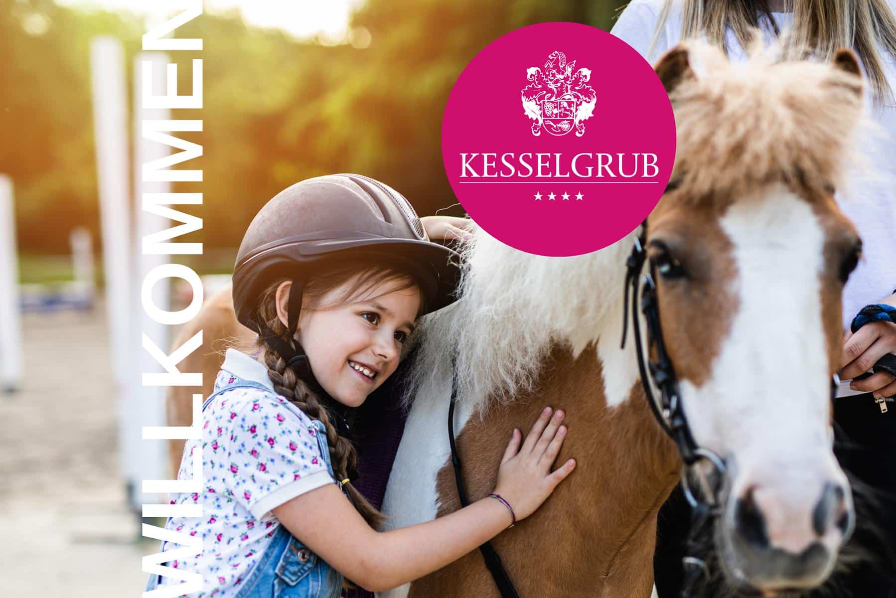 Ferienwelt Kesselgrub - Familienhotel im Salzburger Land in Österreich | Ponyhof | Reiten | Ponywelt | Reiturlaub | Kinderreiten | Pferde